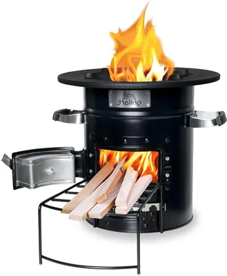 Productafbeelding van Efficiente Raketoven voor Buiten – Campingkooktoestel en Grill voor Dutch Oven