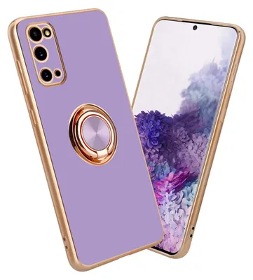Zdjęcie produktu dla Etui ochronne Cadorabo do Samsunga Galaxy S20 w kolorze fioletowym, futerał chroniący aparat fotograficzny, magnetyczny uchwyt samochodowy