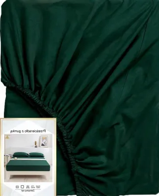 Produktbild von JadorDecor Baumwollsatin Spannbettlaken Premium 140x200 cm Grün
