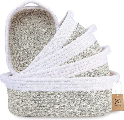 Produktbild von Aufbewahrungsboxen-Set, 5-teilig, Bad, Kinderzimmer, stapelbar, multifunktional