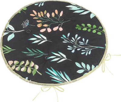 Image de Siège Adéla rond lisse - diamètre 40 cm - Noir