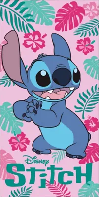 Immagine prodotto di Telo mare Disney Lilo & Stitch - Telo da bagno confortevole e resistente 70x140 cm