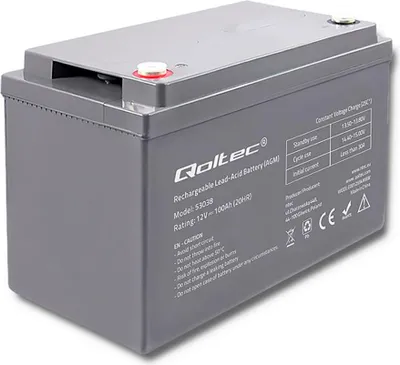 Obrázek produktu pro Qoltec QOLTEC 53038 Battery AGM 12V 100Ah