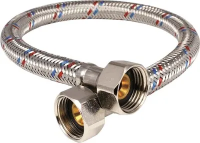 Obrázok produktu pre Hydroland oceľová opletená hadica 1/2"X1/2" 40 cm - matica-matica