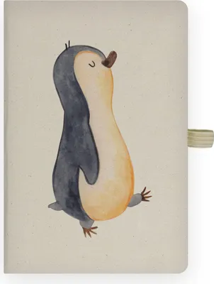 Produktbild von Mr. & Mrs. Panda Journal Pinguin marschieren - Transparent - Geschenk, Familie, Notizbuch kariert, Stolz, Adressbuch, Kladde, Pinguine, Tagebuch, Schwester