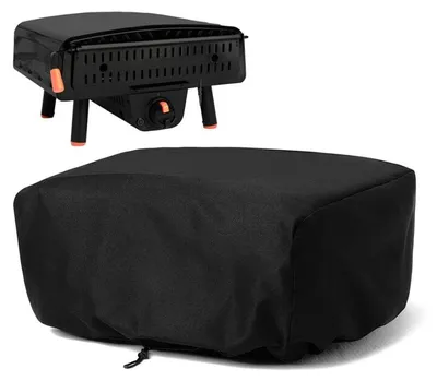 Produktbild von Pizzaofen Abdeckung + Grill Abdeckung 600D Polyester Wasserdicht 56x56x29cm für Outdoor Tischofen