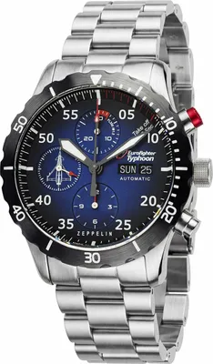 Image de Zeppelin Eurofighter 7218M3 Chronographe automatique pour homme Édition strictement limitée