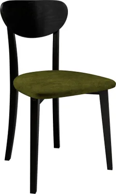 Produktbild von MIRJAN24 Stuhl Hugo New VII, Esszimmerstuhl aus Buchenholz, 47x48x86 cm (Holzfarbe: Schwarz, Stofffarbe: Zetta 297)