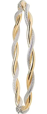 Produktbild von Exklusiver 9 Karat (375) Weißgold Damen - Klappbar Armreif - 6cm*5mm, 5 Gramm; TRS37553