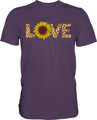 Produktbild von Love Sonnenblumen T-Shirt Gärtner Geschenk – Urban Purple / S