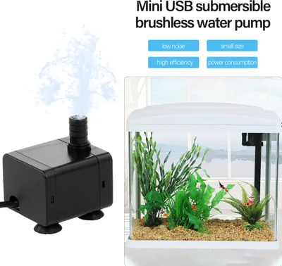 Obrázek produktu pro 5 V ultra tiché mini bezkartáčové vodní čerpadlo USB se síťovým kabelem Vodotěsné pro ponorné fontány v jezírku