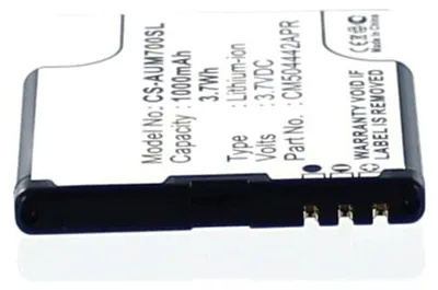 Produktbild von Akku für amplicomms PowerTel M6900 Li-Ion 3,7 Volt 1000 mAh schwarz.