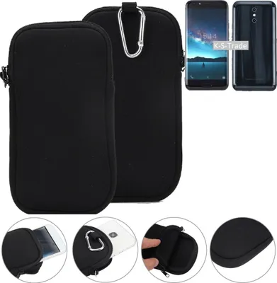 Produktbild von K-S-Trade Neopren-Hülle Handy-Hülle kompatibel mit Doogee BL5000 Schutzhülle Neoprenhülle Sleeve Schutz-Hülle Gürtel Tasche Case Holster