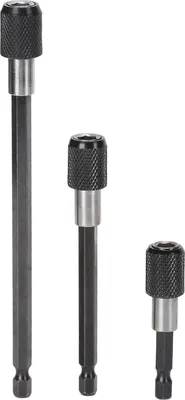 Produktbild von 3-teiliger Verlängerungsstangenadapter 1/4"-Sechskantschaft Schnellspann-Magnetfutter Schraubendreher-Bithalter