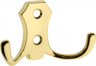 Produktbild von Klassischer Mantelhaken Handtuchhalter Kleiderhaken WP89 Garderobenhaken Wandhaken Messing-Optik