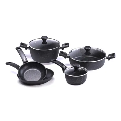 Zdjęcie produktu dla Moneta Etnea, Czarny, Aluminium, Artech Stone, Czarny, Szkło, Ceramika, Gaz, Halogen, Płyta jednolita