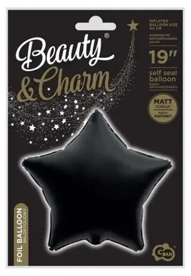 Imagen del producto de Globo de papel de aluminio, forma de estrella, color mate, 44 cm