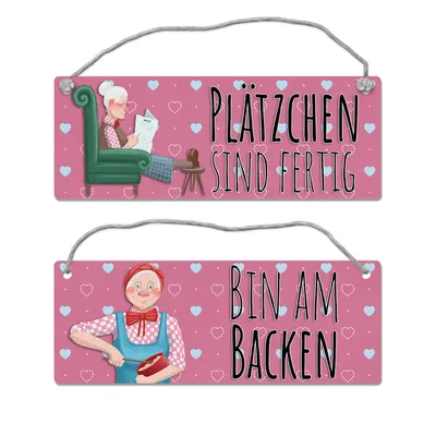 Produktbild von Wendeschild mit Kordel Das perfekte Gadget für alle, die gerne Backen oder