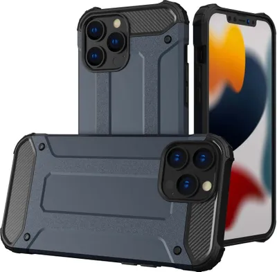 Produktbild von Hybrid Armor Etui Fall Fall für Iphone 13 Pro Blau