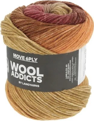 Produktbild von Lang Yarns - Move 6-fach 0002 burgundy brass orange