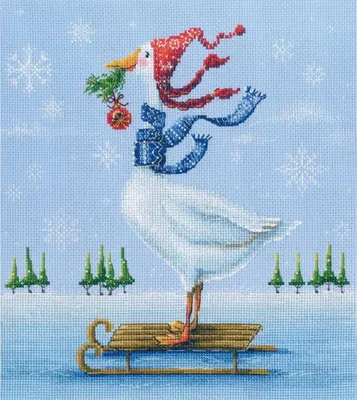 Obrázok produktu pre Balenie výšiviek krížom-krážom "Na ľade", 24,5x27cm