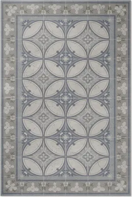 Produktbild von Eine zarte Komposition von Mustern – Vinylteppich – 140x210 cm – Indoor Teppich – Flur – Pflegeleicht – Modern