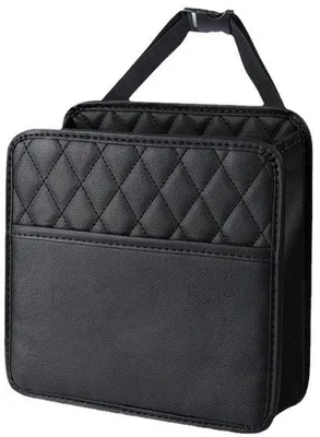 Image de Organiseur de voiture pour la banquette arrière - Dimensions : 25,5 x 25 x 9 cm - Noir, pour enfants et adultes
