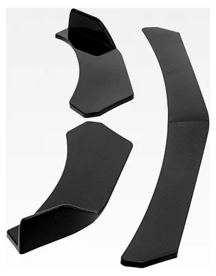 Produktbild von Universelle Frontspoilerlippe, schwarzer Frontstoßfänger Lip Chin Spoiler, Spoilerlippe für die Frontstoßstange des Accord