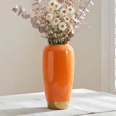 Imagen del producto de Jarrones de cerámica - Naranja - 18x35x18 cm