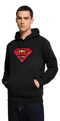 Produktbild von Spreadshirt DC Comics Superman Logo Original Karneval Herren Premium Hoodie, S, Schwarz