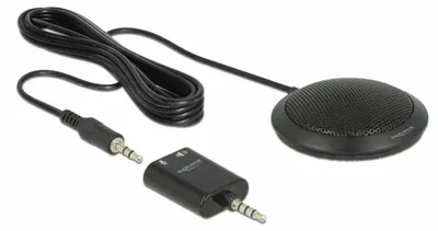 Obrázok produktu pre DeLOCK 65873, Stolný mikrofón, -32 dB, 100 - 10000 Hz, 2200 ohm, Všesmerový, Kábel
