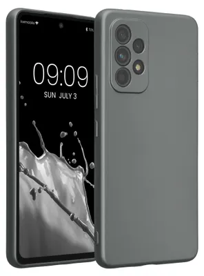 Produktbild von kwmobile Handyhülle für Samsung Galaxy A53 5G Hülle - weiche Silikon Case metallisch schimmernd - Schutzhülle Cover - Metallic Grau