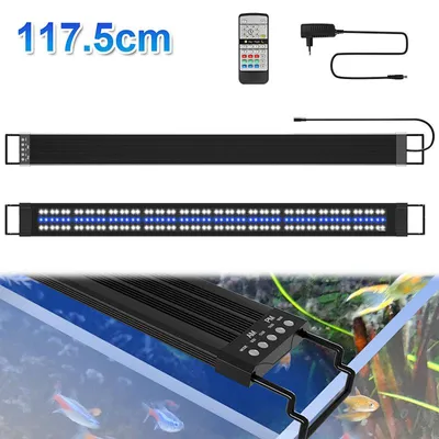 Zdjęcie produktu dla Lampa LED do akwarium Eikuavons, oświetlenie dla ryb, 45 W, 117,5 cm, z pilotem