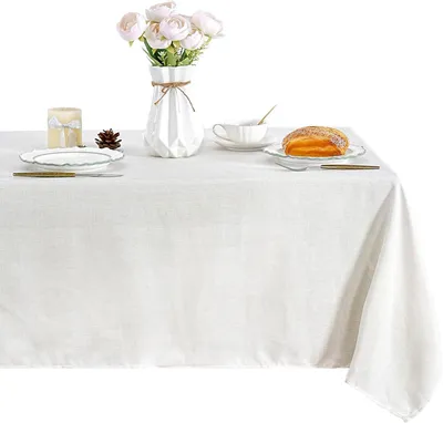 Immagine prodotto di Tovaglia lavabile, 100 x 140 cm, idrorepellente, antimacchia, ideale per la sala da pranzo e il giardino