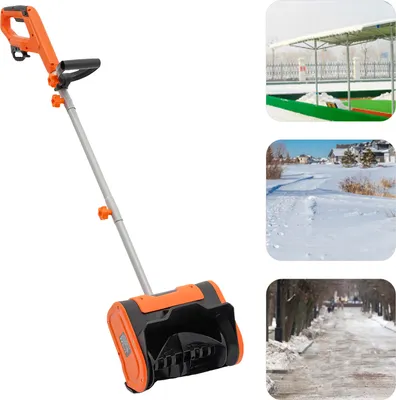 Image de Fraise à neige électrique avec câble, balayeuse à neige plug-in, fraise à neige