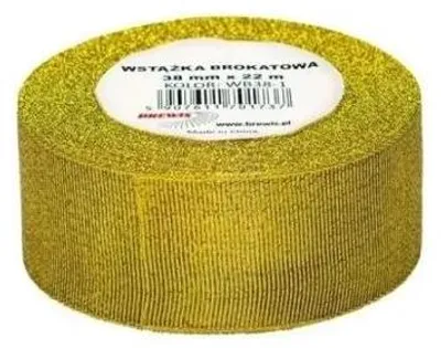 Produktbild von Goldfarbene Glitzerband, 38 mm x 22 m – Brewis
