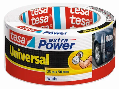 Immagine prodotto di Nastro in tessuto extra Power Universale 50mmx25m bianco Confezione da 6 pezzi