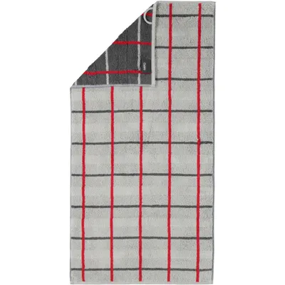 Produktbild von Cawö Square Handtuch 1079 Karo Farbe platin Größe 50x100 cm