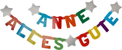Immagine prodotto di PAPSTAR  87229 PAPSTAR Girlanden-Kette, individualisierbar