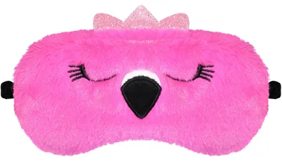 Produktbild von Lustige Flamingo-Schlafmaske, niedliche Tier-Schlafmaske, weiche Plüsch-Schlafmaske, Reise-Schlafmaske, Augenmaske für Kinder, Erwachsene, Mädchen, Jungen und Frauen (Flamingo, rosa)