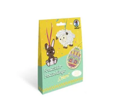 Produktbild von URSUS Kreuzstich Holzanhänger Ostern