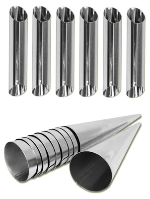 Cannoli-Schäumrollen + 10 Schillerlockenformen Set