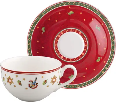 Produktbild von Villeroy & Boch Toy's Delight Kaffeetasse mit Untertasse 170 ml Rot (rund)
