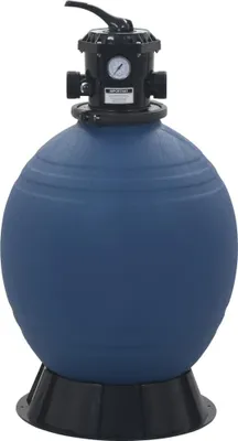 Obrázok produktu pre vidaXL Bazénová piesková filtrácia so 6-cestným ventilom Filtračná nádrž modrá 560 mm