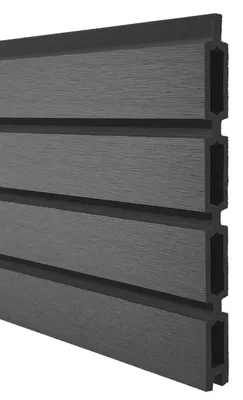 Produktbild von Rhombus WPC Sichtschutz Zaun Steckzaun anthrazit MUSTERSTÜCK 15 cm