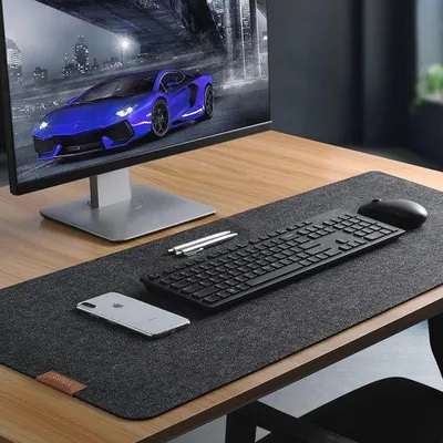 Produktbild von Antislip Bürostuhlmatte 100 x 40 cm - Große Bürostuhlunterlage für Büro und Heim