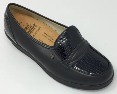 Produktbild von Finn Comfort Prag 3504 Damen Halbschuh Leder Freizeit, Farbe:schwarz, Größe:4