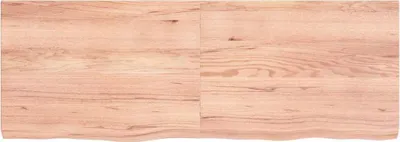 Produktbild von vidaXL Tischplatte Hellbraun 140x50x(2-6)cm Massivholz Eiche Behandelt