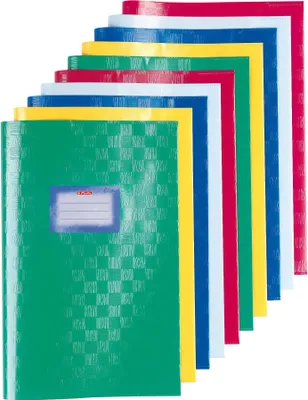 Produktbild von Herlitz Heftschoner DIN A4 geprägt (Bast) PP sortiert (10 Stück)
