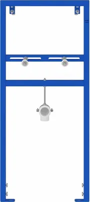 Image de vidaXL Support mural de salle de bain bleu 50 x 3 x 112 cm